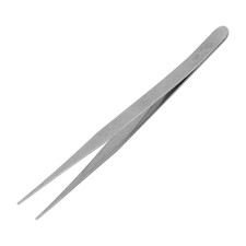 Fine Point Silver Tone Pointy Straight Tweezers 4 1/2" Z7A55430