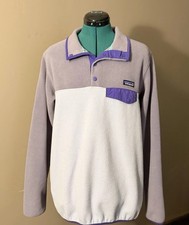 Patagonia Synchilla L Snap-T Fleece Pullover Colorblock Purple Lavender