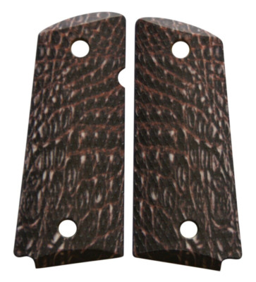 Faux Gator Skin Custom Compact Officer 1911 Grips