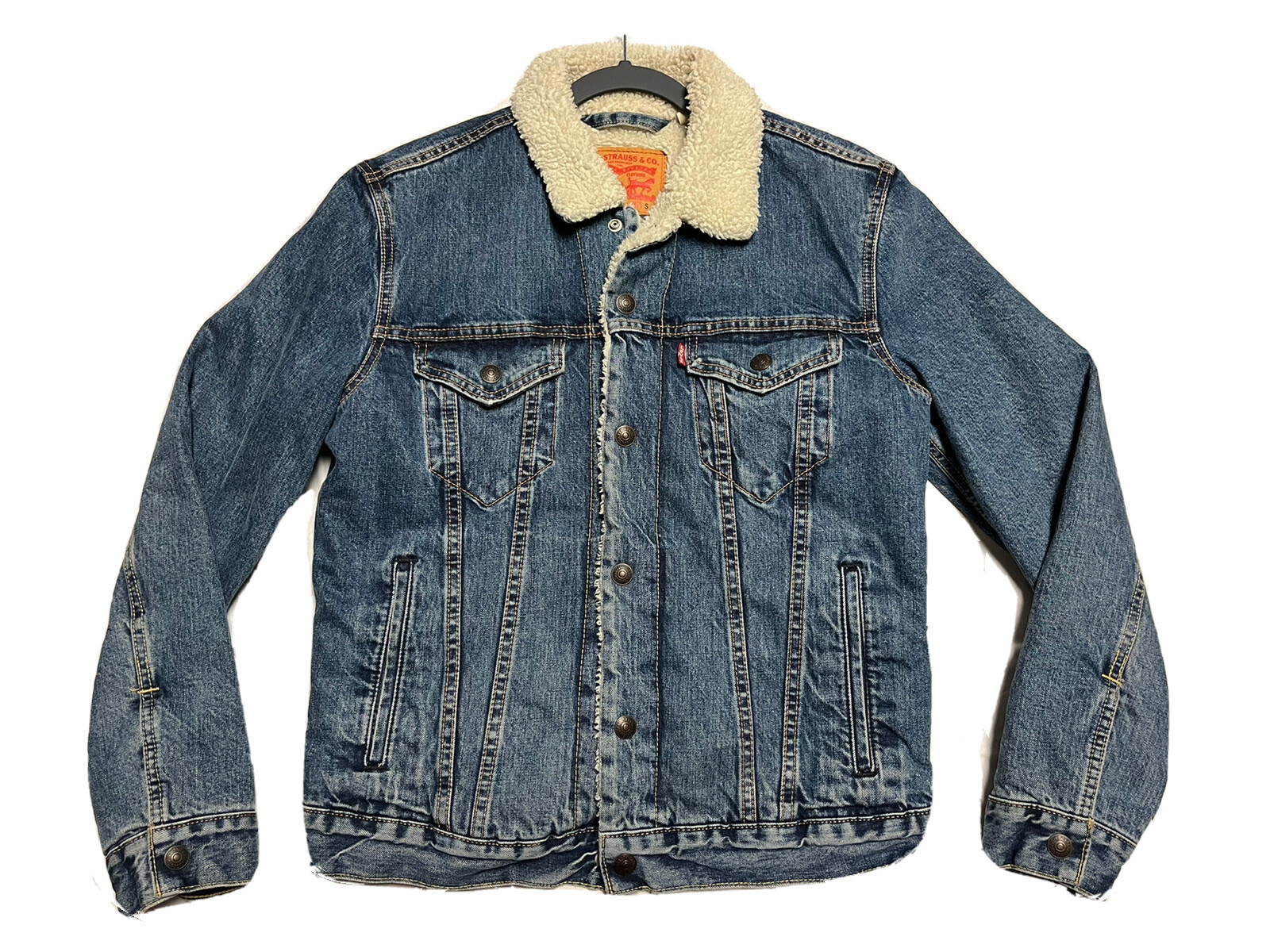 Vintage Levi's Trucker Jean Jacket Men's Sherpa Fleec… Gem