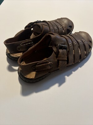 Josef Seibel mens Size 42 river sandals Brown 205693 Closed Toe Leather Men main image 4