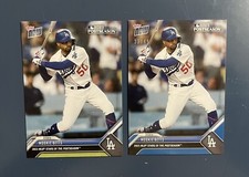 2023 ToppsNow Stars of postseason Mookie Betts PS-22 Navy 33/49 + Base Dodgers