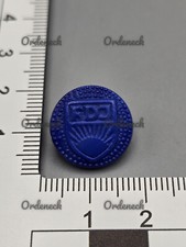 DDR - FRÜHE FDJ KNÖPFE - AUS BLAUEM GLAS - AUS DEN 50er JAHREN - BLAUHEMD - TOP