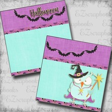 Halloween Owl NPM - 2 Premade Scrapbook Pages - EZ Layout 5627