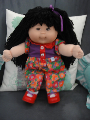 1995 cabbage patch kid doll asian MK 1 Mattel first edition o.a.a. black crib 