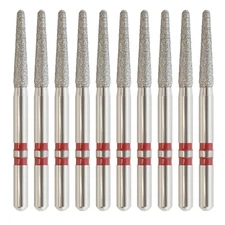 Dental Diamond Bur Z856/016F Zirconia Round End Taper Fine Grit FG High Speed