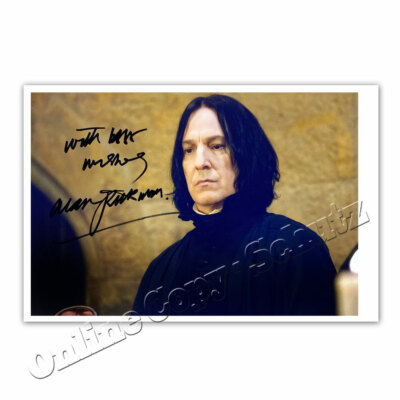 Alan Rickman ` Professor Severus Snape from Harry Potter - Autograph Photocard ` 6