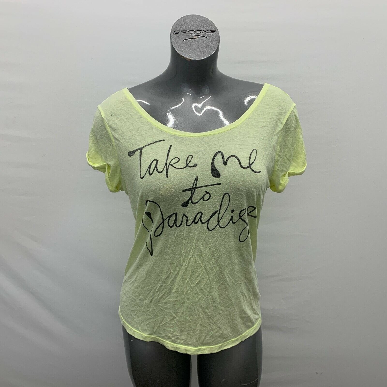 UNDERCOVER T shirt donna ROSA Victoria's Secret taglia XS S gialla manica corta modal