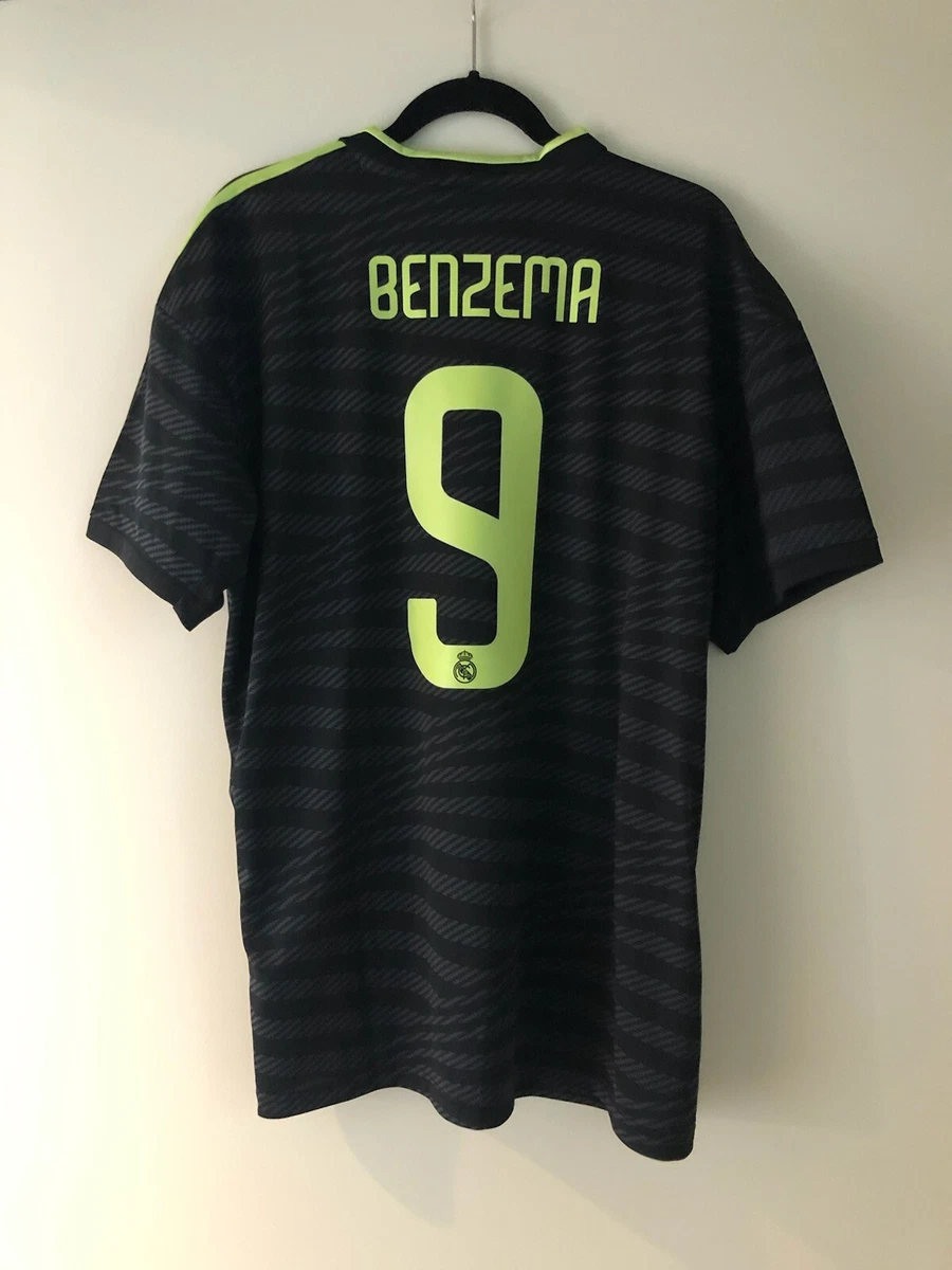 Real Madrid CF Third Jersey Shirt Adidas NWT 22/23 Karim Benzema