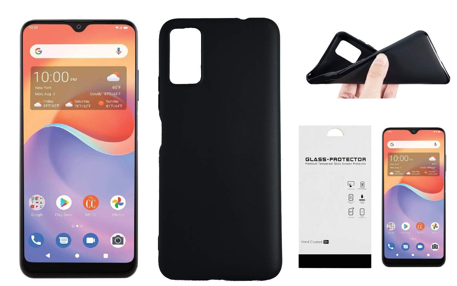 FOR Consumer Cellular Prepaid ZTE Zmax 11 Z6251 TPU Cover Case