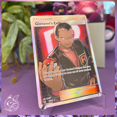 Giovanni's Exile 67/68   Hidden Fates    Full Art Holo Rare   M/NM Pokémon TCG