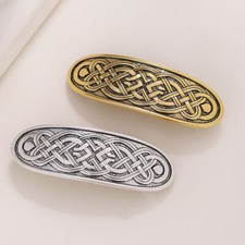 Vintge French Barrettes for Women Celtic Hair Clips Hair Accessory for Girls