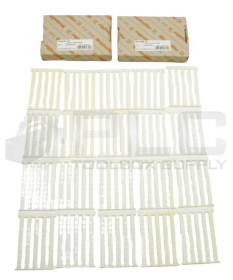 BOX OF 2 NEW WEIDMULLER 0468060000 DEK6,5 NEUTRAL TERMINAL MARKERS *20 SHEETS