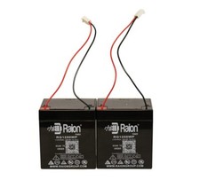 Raion Power 12V 5Ah Battery For Liftmaster 3800 Garage Door - 2 Pack