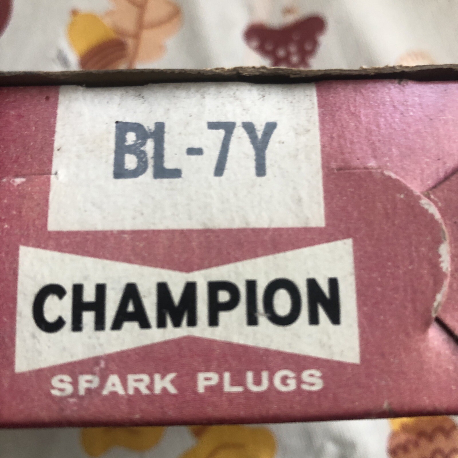 Vintage Champion Spark Plugs In Box Nos Display BL7Y eBay