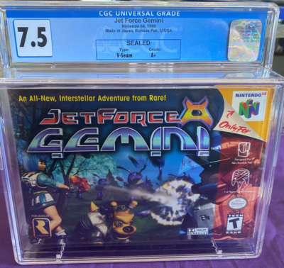 Jet Force Gemini (Nintendo 64 N64) CGC 7.5 A+ NEW Factory Sealed