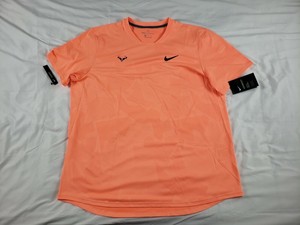 NWT Nike AeroReact Rafa Nadal Tennis Men's Size XL Shirt Orange CU7916-892  193656196538 | eBay