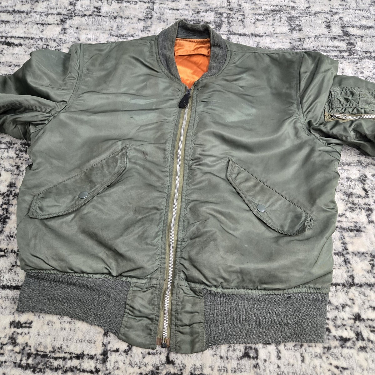 Vtg 1960s Vietnam Era Flight Jacket Small OG Alpha Vtg 1960s Vietnam Era Flight Jacket Small OG Alpha