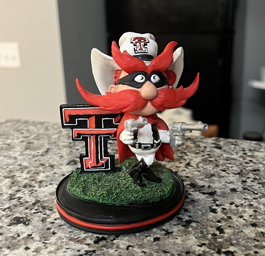 Texas Tech Raider Red Mascot Figure Statue