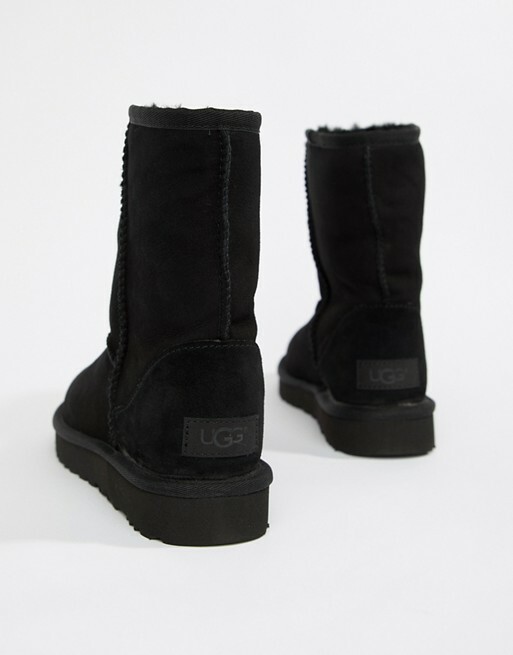 UGG W CLASSIC SHORT 5825 W ブラック 24㎝ UGG Australia Classic Short Black 5825 BOOTS Womens 6 for