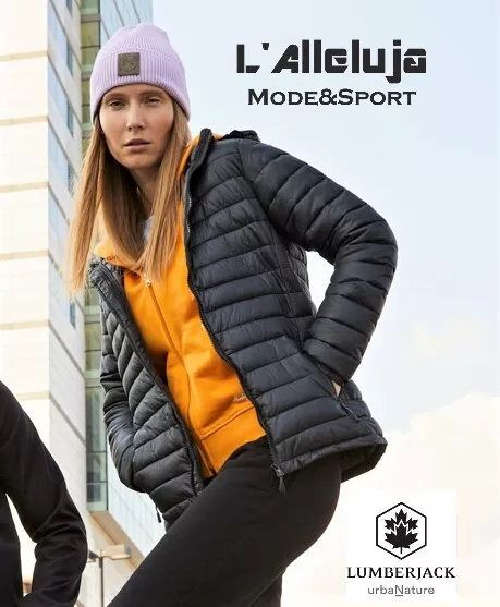 LUMBERJACK DUFFY piumino donna cappuccio BLU Navy down jacket