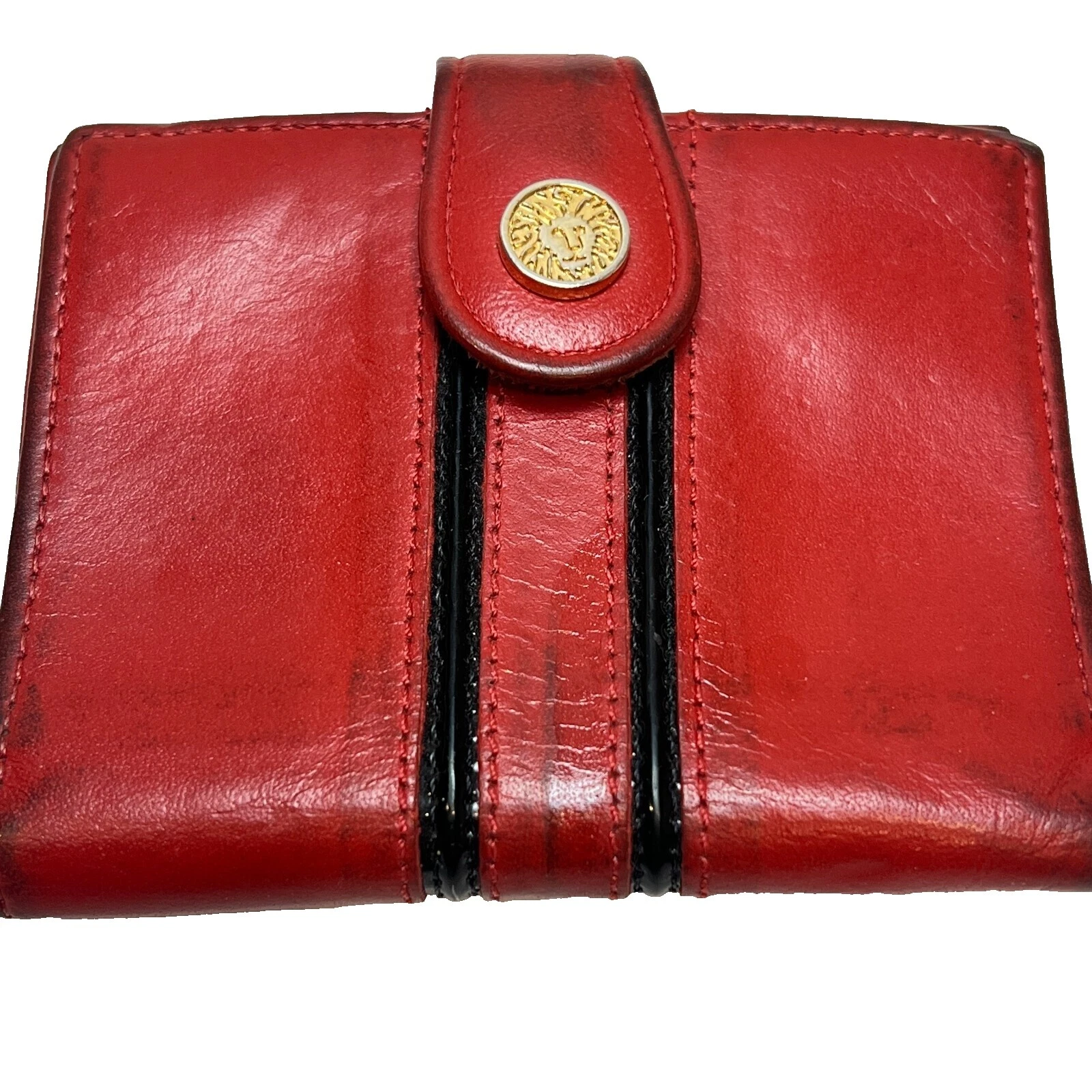 Mujer Cuero 1980s Vintage Billeteras y Monederos