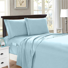 Elegant Comfort 4-Piece Full- Smart Sheet Set Luxury Soft 1500 Premier Hotel
