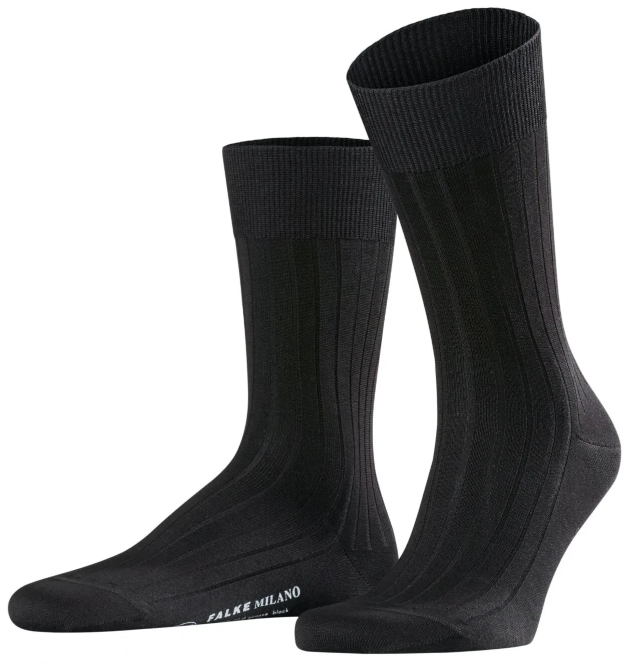 Falke Mens Milano Socks with Heat-activated Sole 10-11 Uk BNWT RRP £25.90 Black