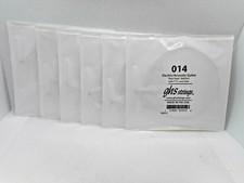 6 pack of GHS 14ga plain guitar strings .014" for acoustic or electric guitar