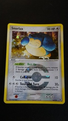 Pokemon Karte Snorlax 15/112 EX Fire Red & Leaf Green Reverse Holo Rare NM