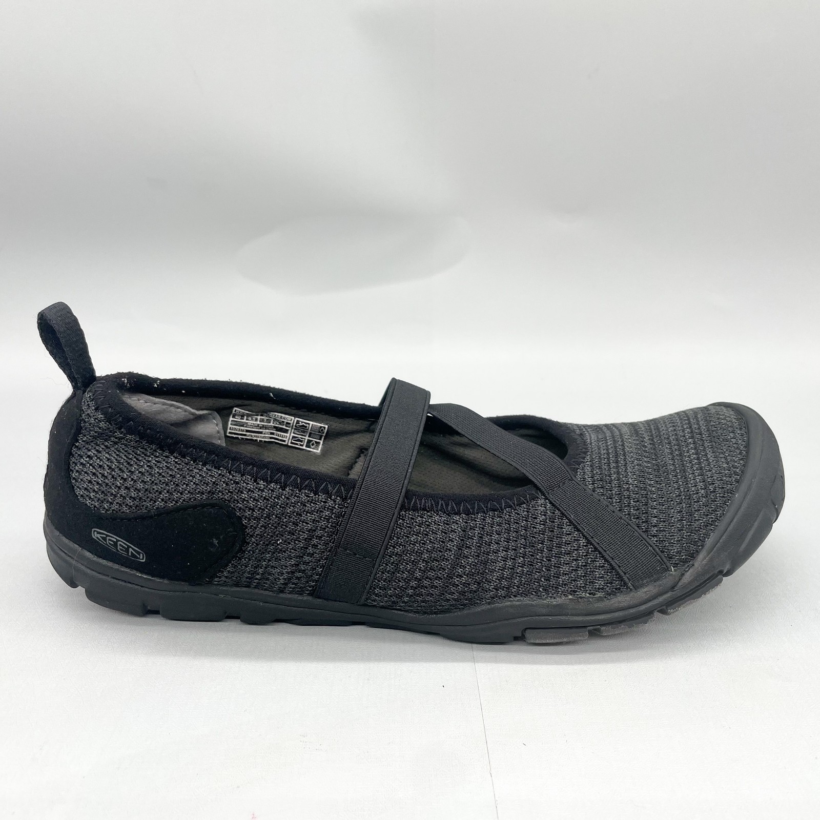 Scarpe Keen donna taglia 9 5 nere Mary Jane comode arco nero maglia slip on passeggio