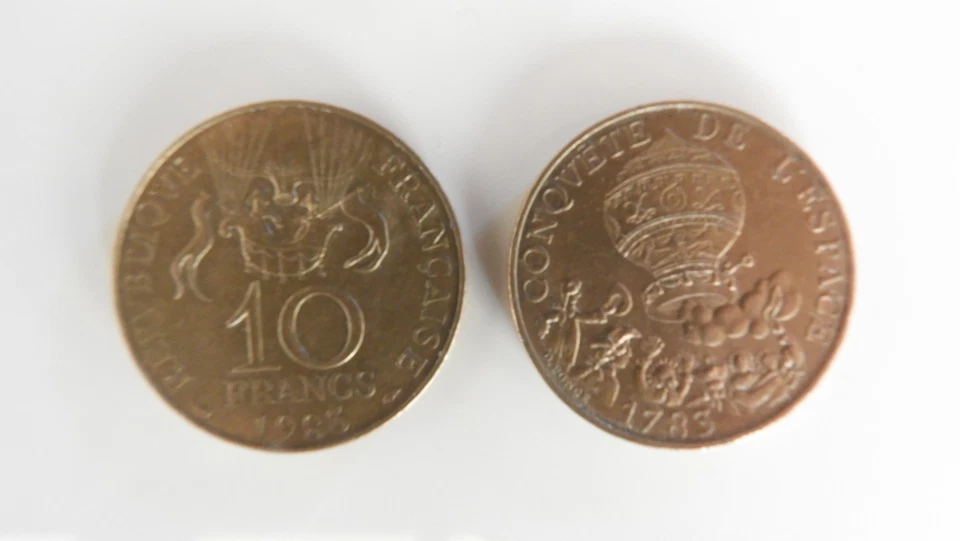 10 Francs Conquête de l'espace 1983 Tranche A TB - Photo 1/1