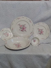 Vintage Made In Usa Castleton Belrose Dinnerware To 1950-1972 Discontinued