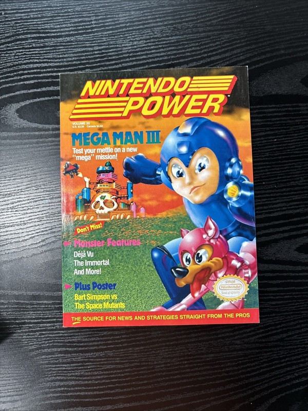Nintendo Power Volume 20 - Mega Man III w/Poster, Inserts