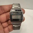 VTG RARE! SEIKO A159-4019-G Digital Quartz Chronograph Working PLEASE READ DESC.