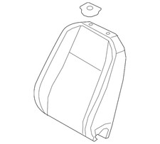 Genuine Volkswagen Seat Back Cover 3CN-881-805-S-VJV