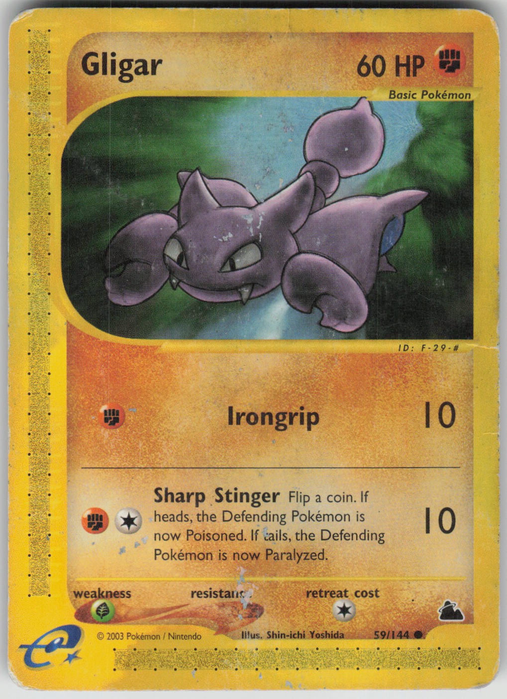 Pokemon TCG Gligar Common Skyridge 059/144
