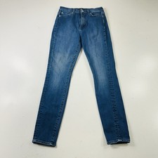 7 For All Mankind The High Waist Skinny Jeans Light Wash Stretch Womens Size 27