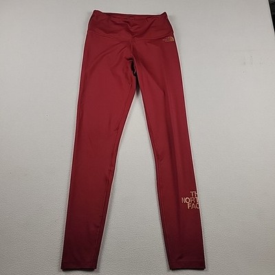 The North Face Maroon Flash Dry Legging Womens Sz Small Gym Yoga Workout
