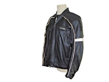 Harley-Davidson Leather FXRG Riding Jacket Mens L Genuine Vent Armor Black