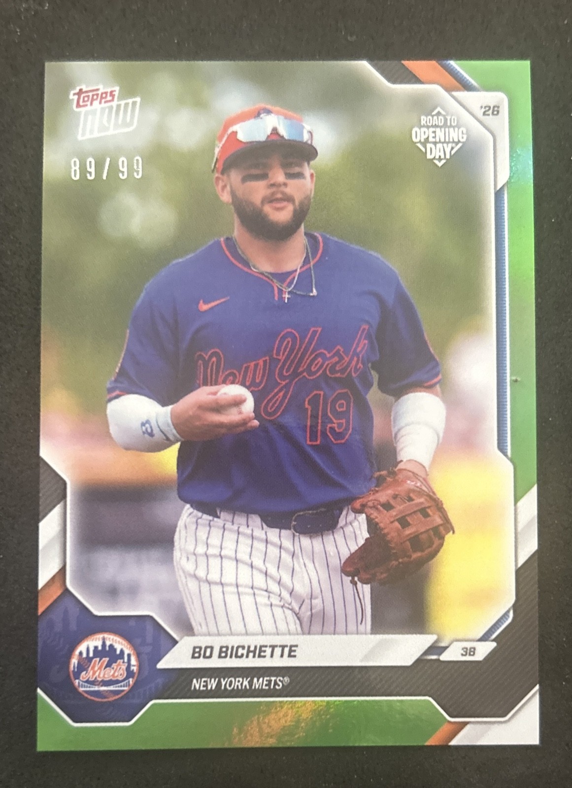2026 Topps Now Road to Opening Day - Bo Bichette #OD-179 Green Foil /99