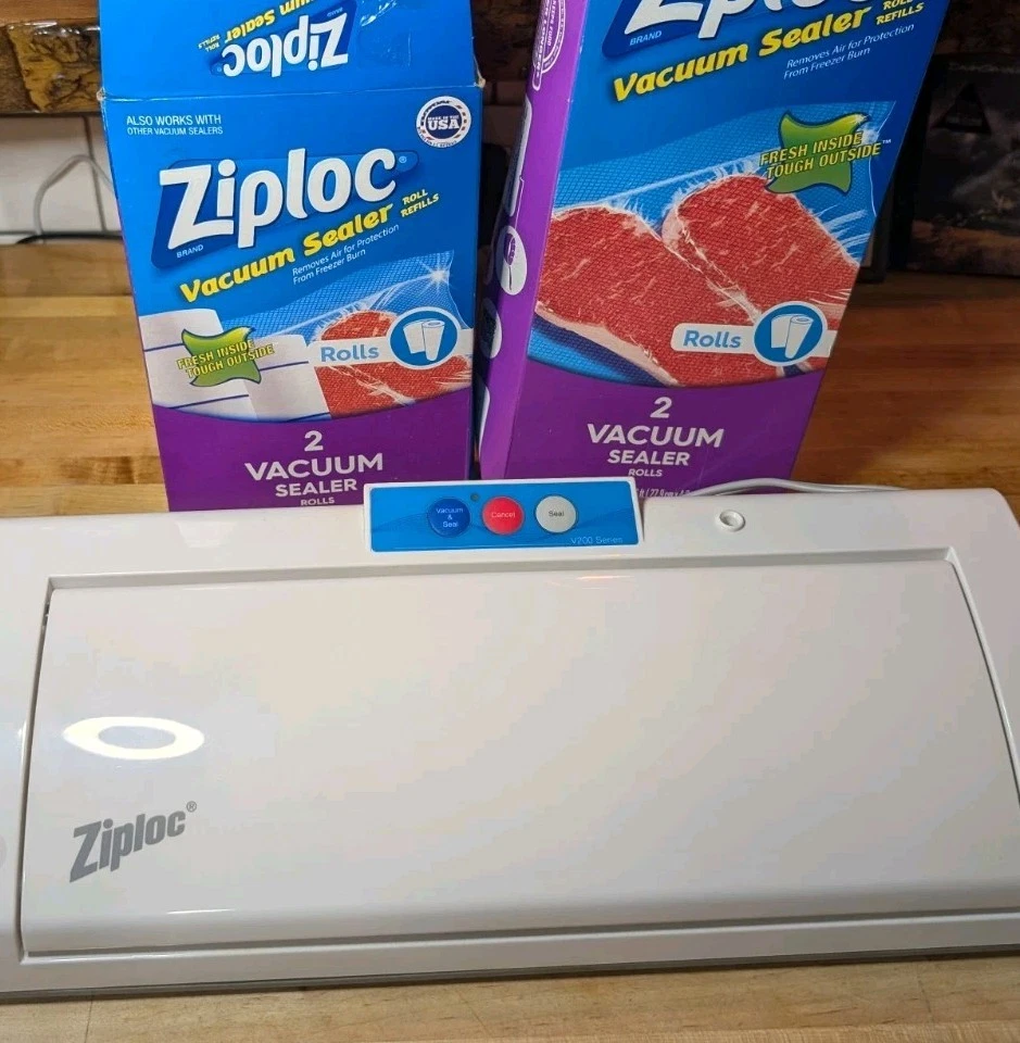 Ziploc Brand V203 Vacuum Sealer System V200 Series Food Storage Includes Bags
Opens in a new window