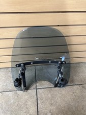 Universal Motorcycle Tinted Windshield 1 Inch Handlebar Clamp Memphis Style