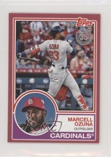 2018 Mini Update Series 1983 Topps Design Red 3/10 Marcell Ozuna #83-10 2x6