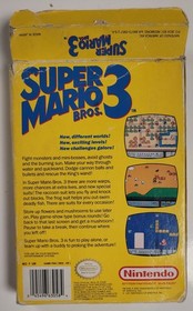 Nintendo NES Super Mario Bros. 3 With Box Un-Tested No Manual Pre-Owned