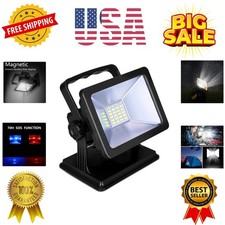 30W Rechargeable Work Light with Magnetic Base,2000 Lumens LED Flood Light,18...