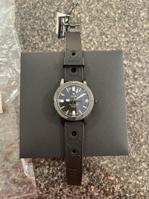 Zodiac Super Sea Wolf Men's Black Watch, 200M WR, Reference ZO9297 New With Box