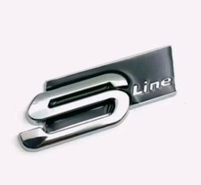 S Line Emblem Logo Lettering Audi Logo Badge Fender Body S Line