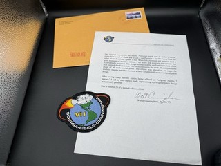 RARE NASA Apollo 7 Walt Cunningham Signed Patch Numbered 28/300 with Letter