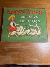 G.Paravua Gran Giuoco Recreativi dell  Oca-Libreria Montaldo Genoa late '800